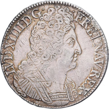France, Louis XIV, Ecu aux 3 couronnes, 1712, Nantes, Silver, AU(50-53)