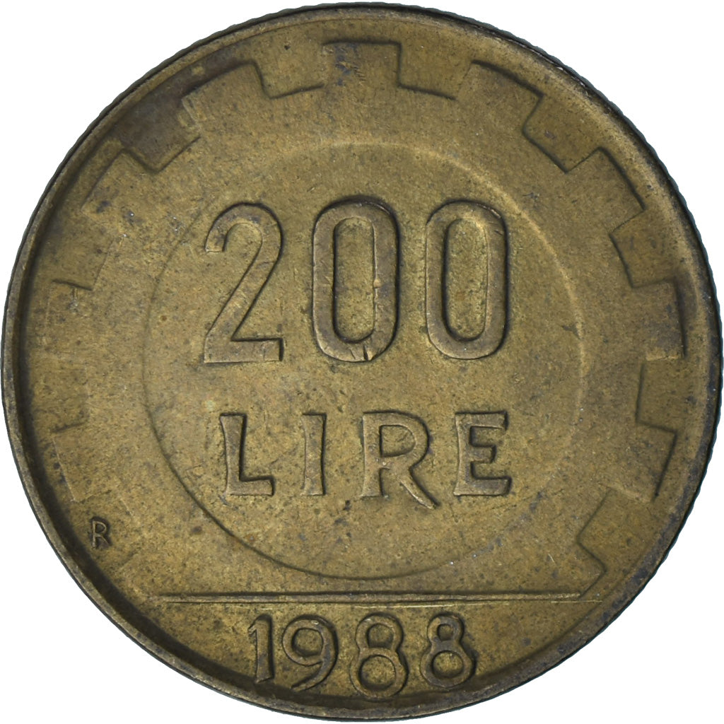 Italië, 200 Lire, 1988