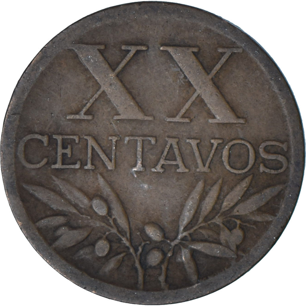 Portugal, 20 Centavos, 1944