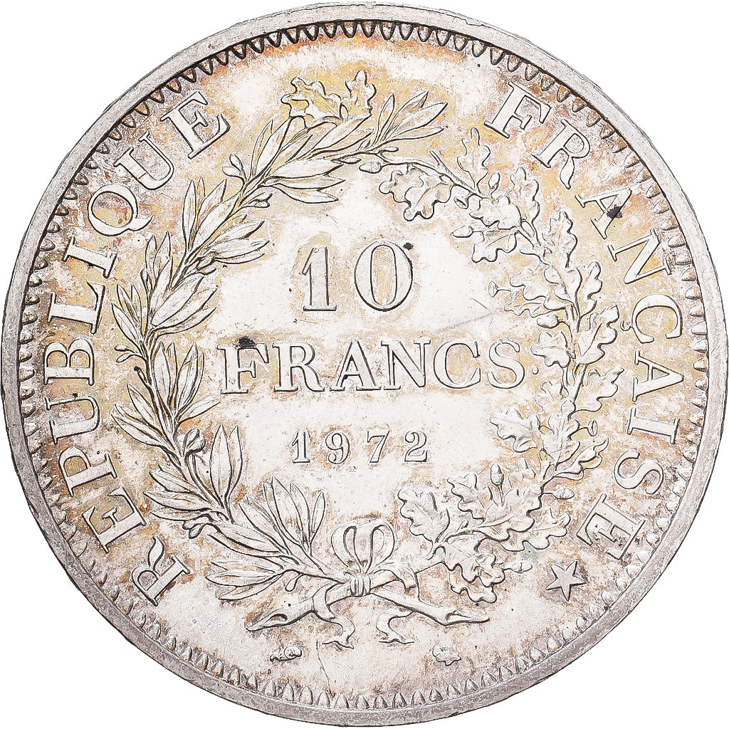 France, 10 Francs, Hercule, 1972, MDP, Silver, MS(63), Gadoury:813