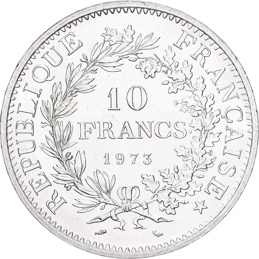 Frankreich, 10 Francs, Hercule, 1973, MDP, Silber, UNZ, Gadoury:813