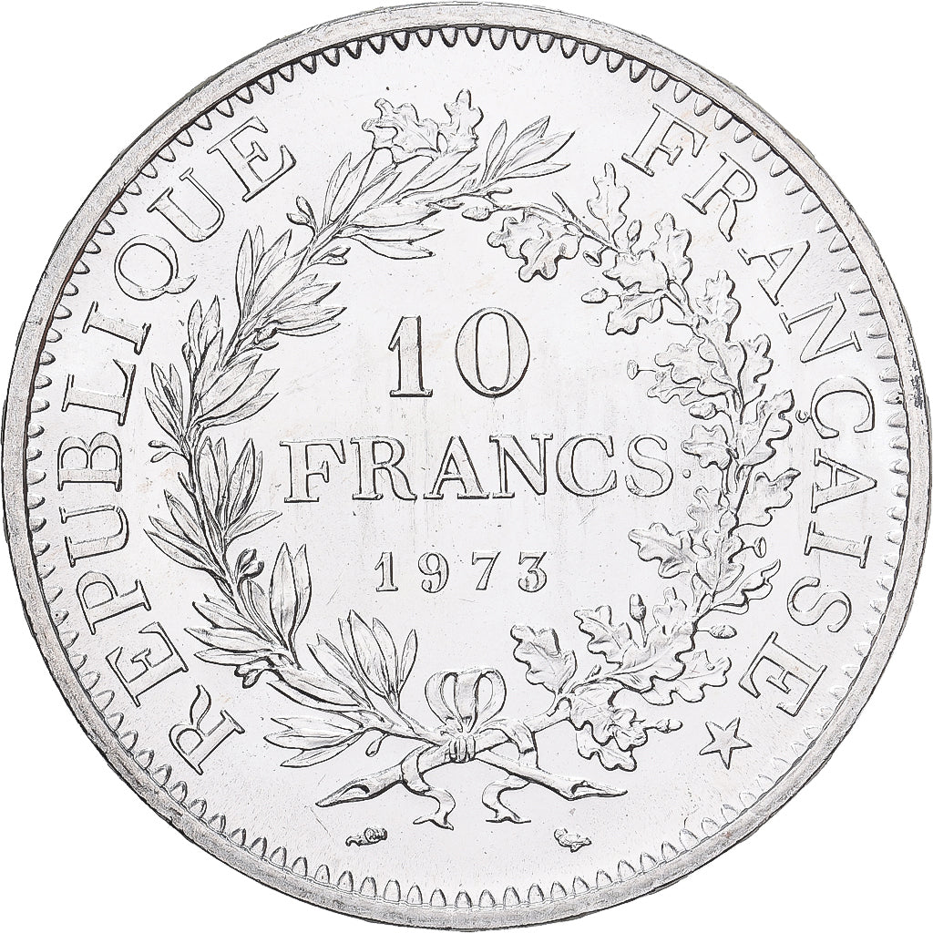 France, 10 Francs, Hercule, 1973, MDP, Silver, MS(63), Gadoury:813