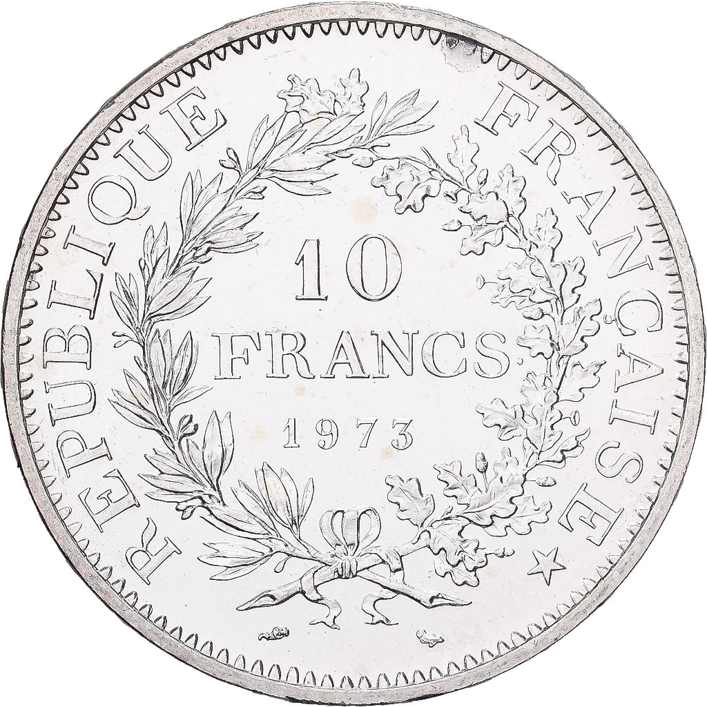 Frankreich, 10 Francs, Hercule, 1973, MDP, Silber, UNZ, Gadoury:813