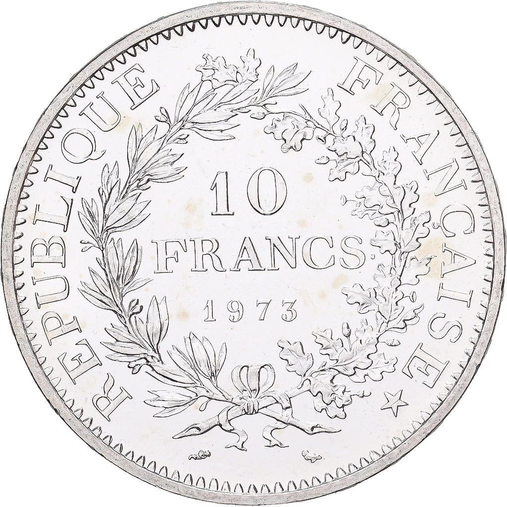 France, 10 Francs, Hercule, 1973, MDP, Silver, MS(63), Gadoury:813