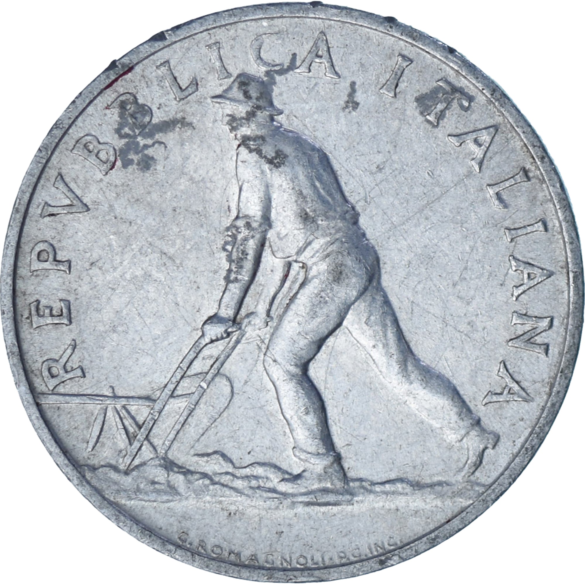 Italien, 2 Lire, 1948
