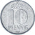 REPUBBLICA DEMOCRATICA TEDESCA, 10 Pfennig, 1989