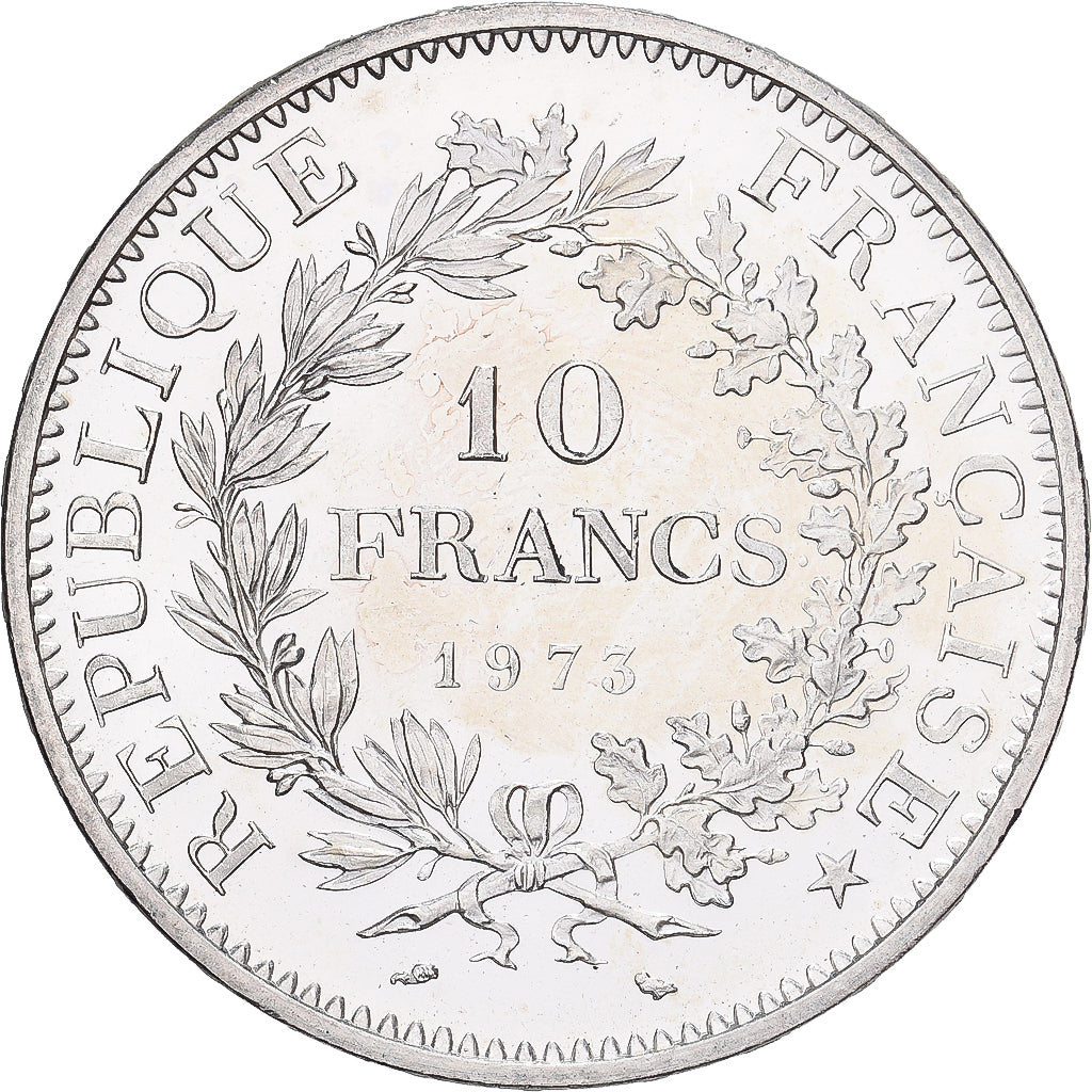 France, 10 Francs, Hercule, 1973, MDP, Silver, MS(63), Gadoury:813