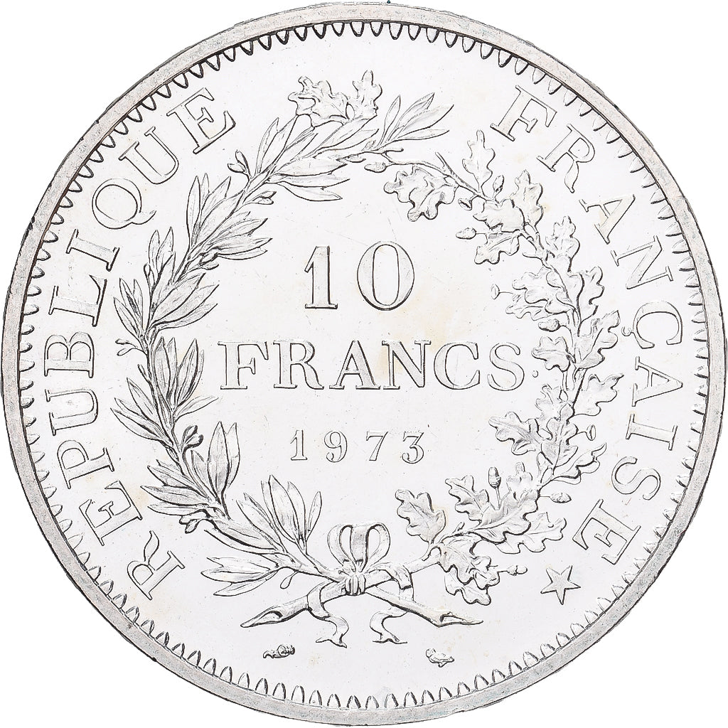 Frankrijk, 10 Francs, Hercule, 1973, MDP, Zilver, UNC-, Gadoury:813