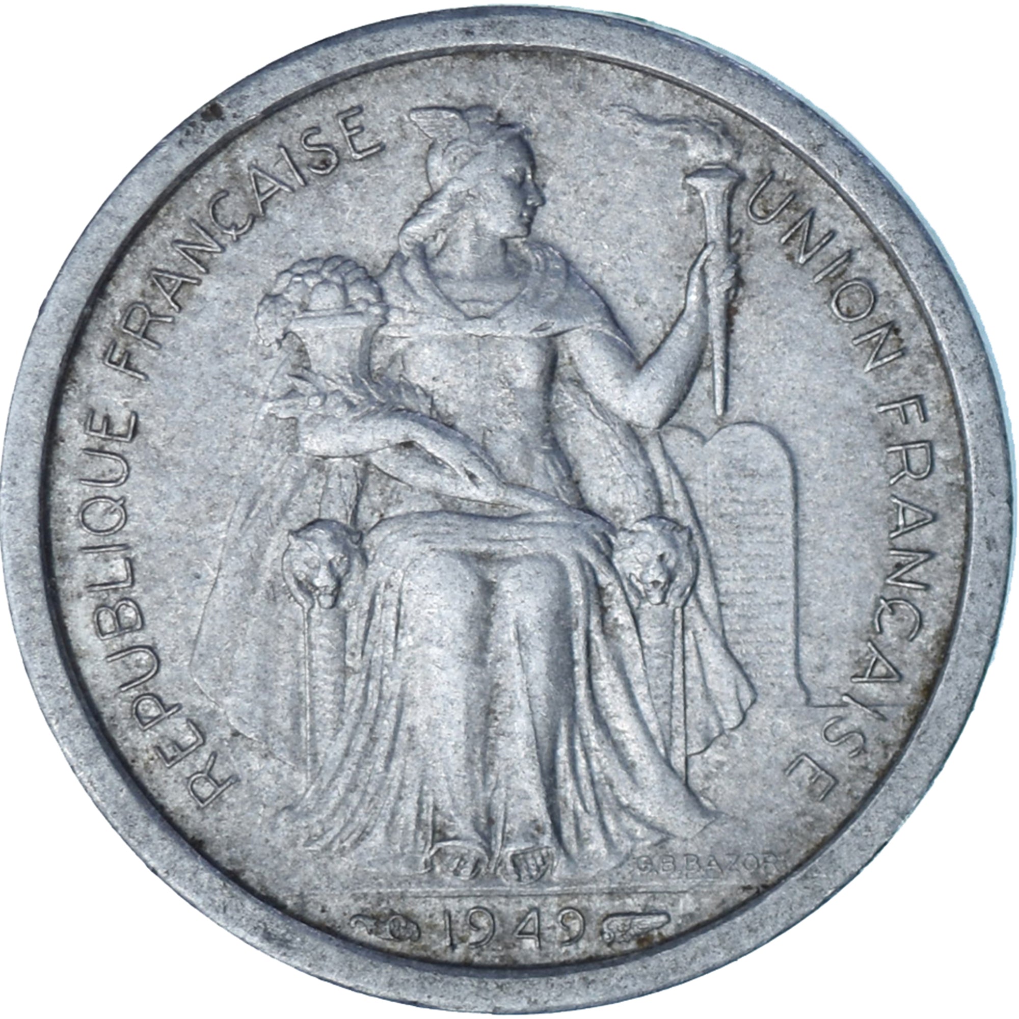 French Océania, Franc, 1949