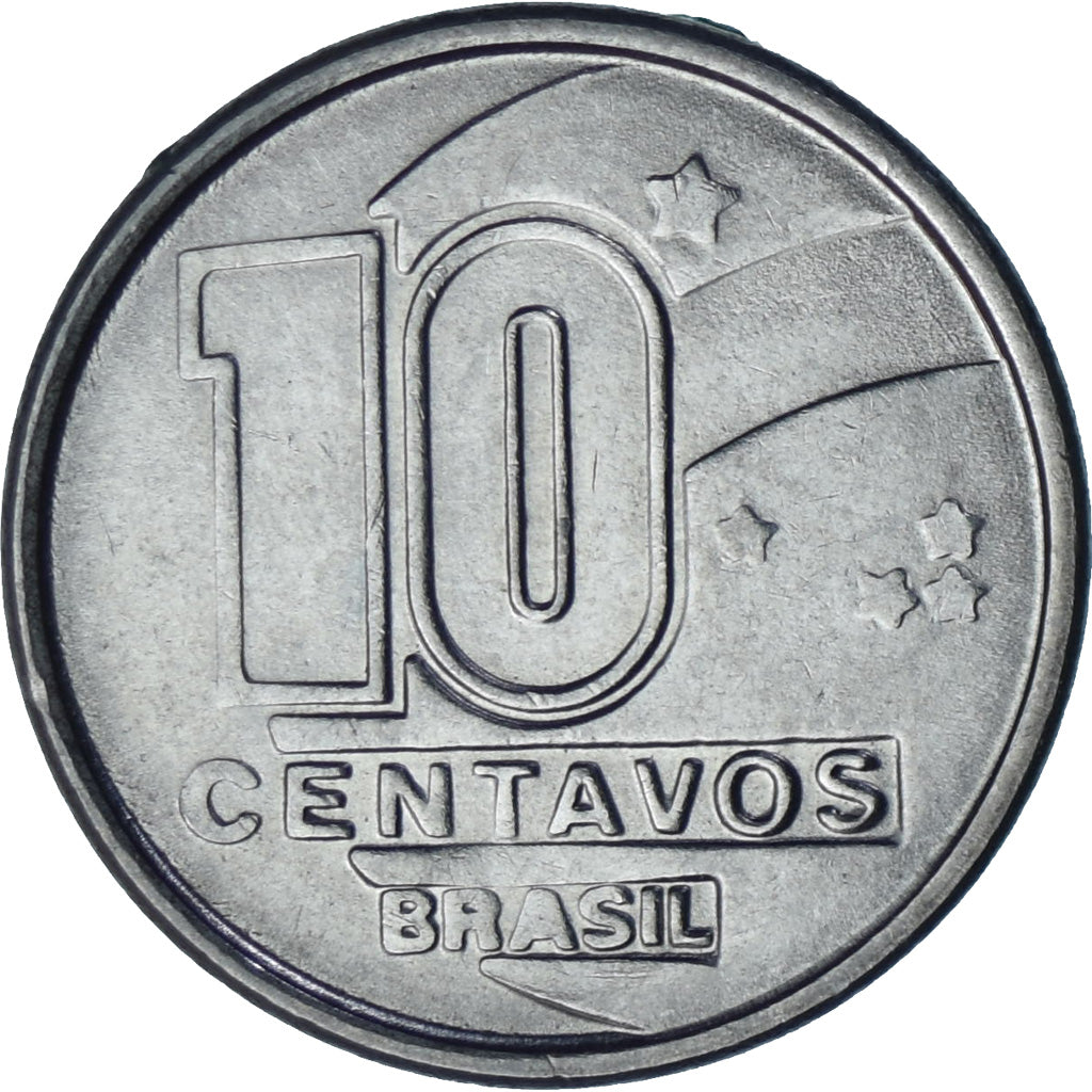 Brazil, 10 Centavos, 1989