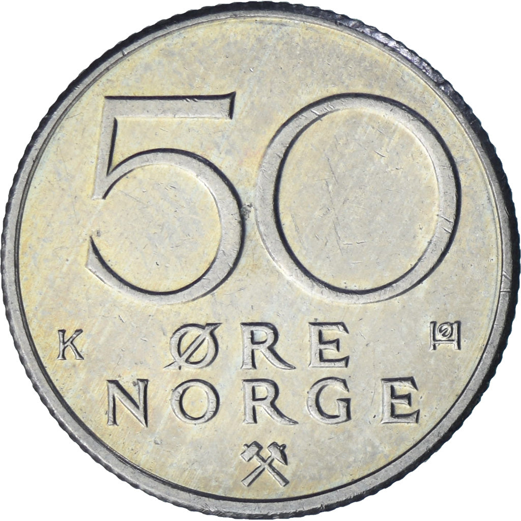 Norway, 50 Öre, 1989