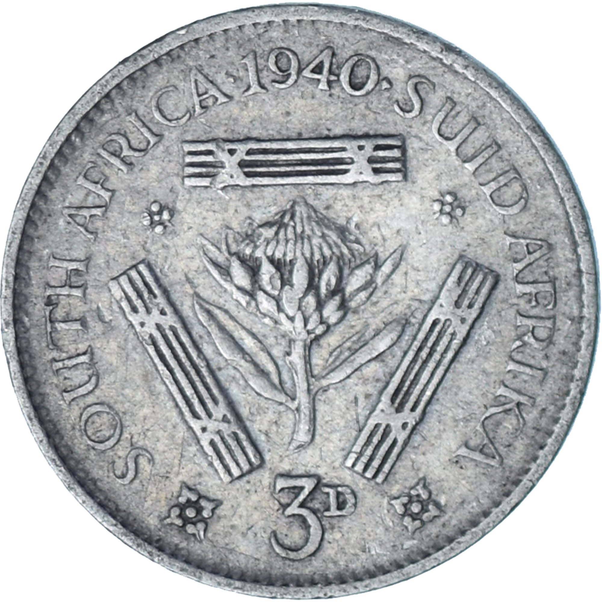 Südafrika, 3 Pence, 1940