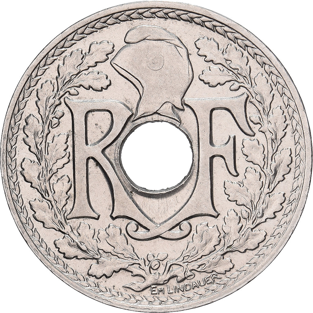 Frankreich, 25 Centimes, Lindauer, 1915, Paris, Souligné, Nickel, STGL