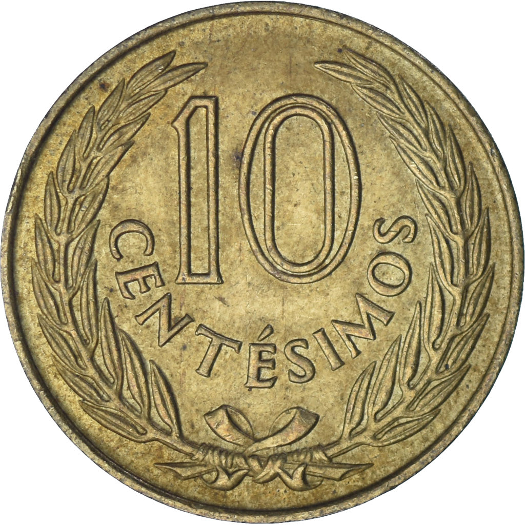 Uruguai, 10 Centesimos, 1960