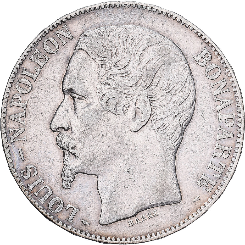 France, Louis-Napoléon Bonaparte, 5 Francs, 1852, Paris, Argent, TTB