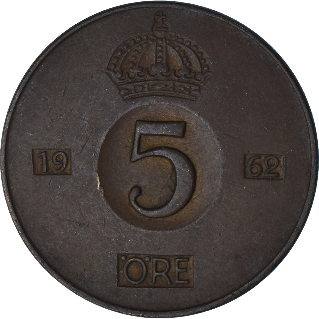 Szwecja, 5 Öre, 1962