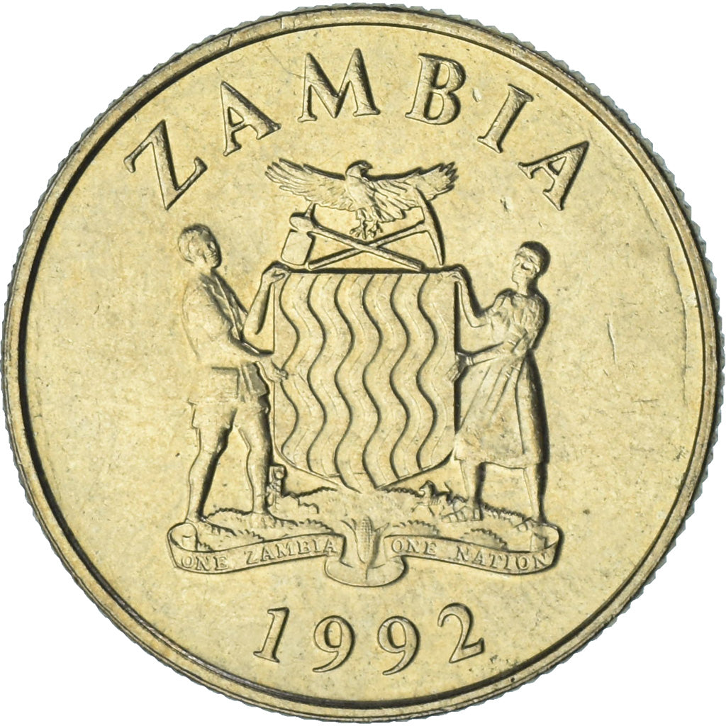 Zâmbia, 5 Kwacha, 1992