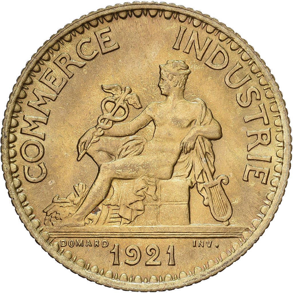 Frankreich, 1 Franc, Chambre de commerce, 1921, Paris, Cupro-Aluminium, UNZ