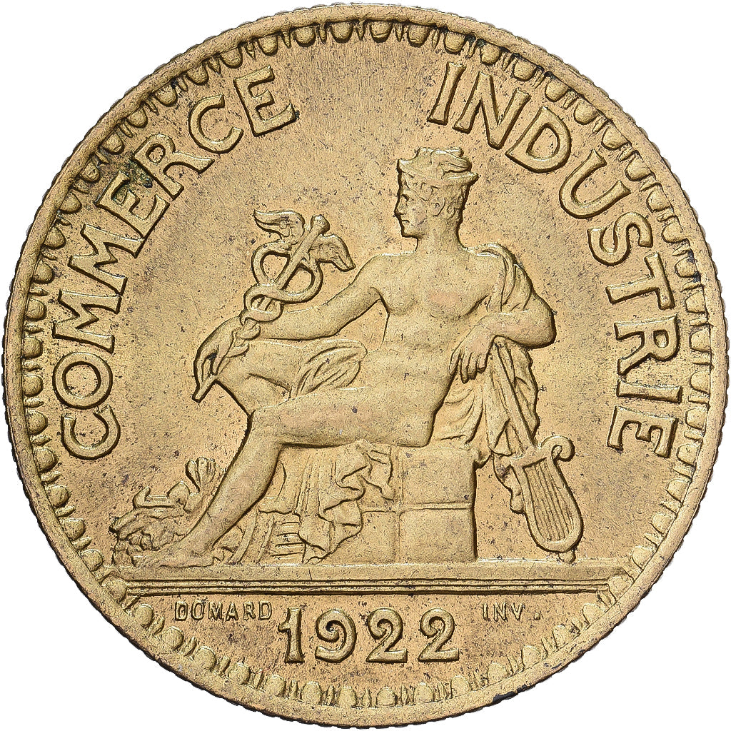 França, 2 Francs, Chambre de commerce, 1922, Paris, Cobre-Alumínio, MS(63)