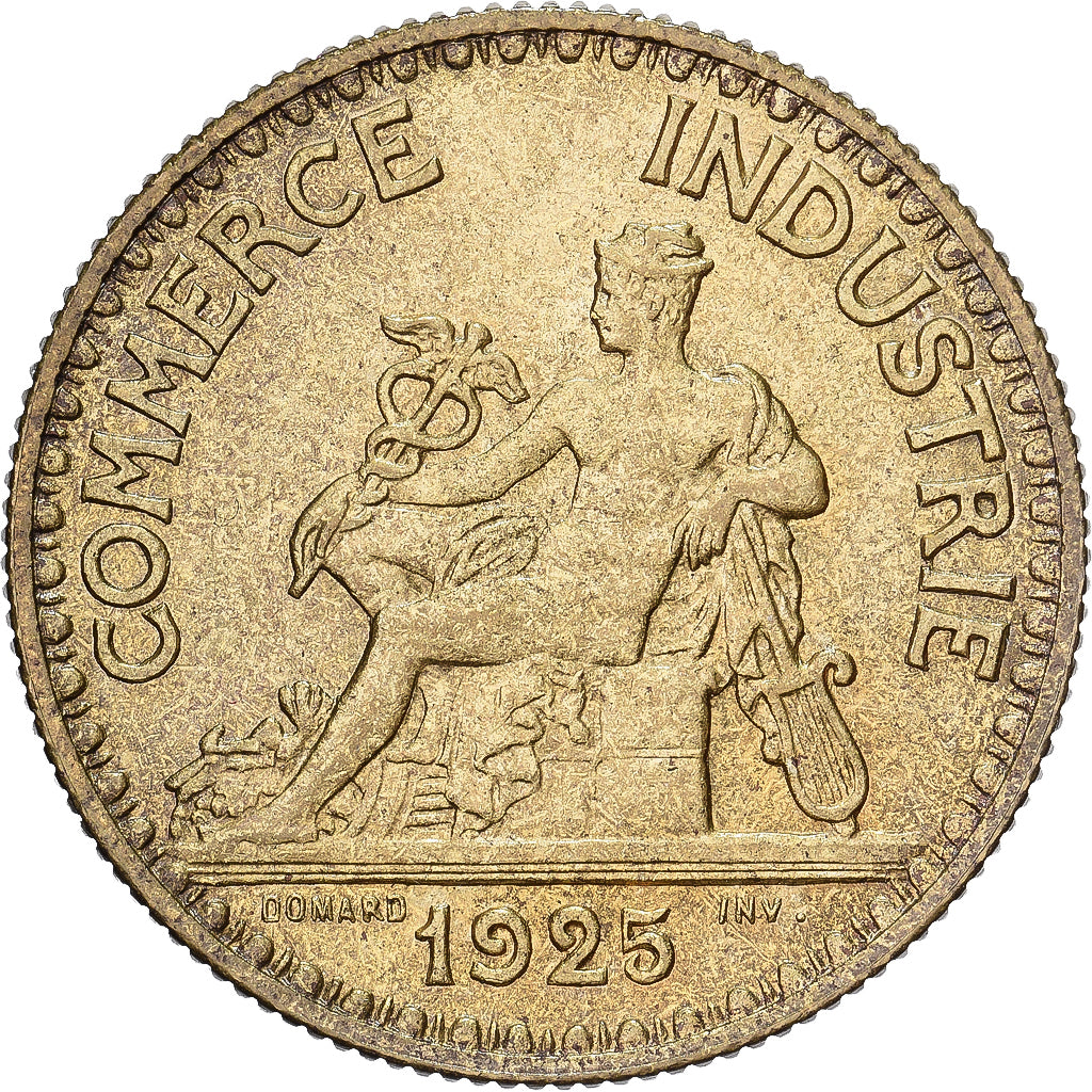France, 2 Francs, Chambre de commerce, 1925, Paris, Cupro-Aluminium, SPL