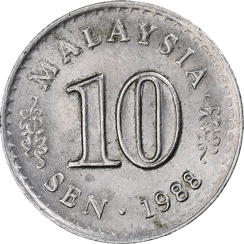 Malasia, 10 Sen, 1988