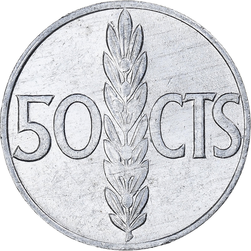 Spanien, 50 Centimos, 1973