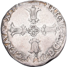 France, Henri IV, 1/4 Ecu, 159[?], Bayonne, Argent, TTB