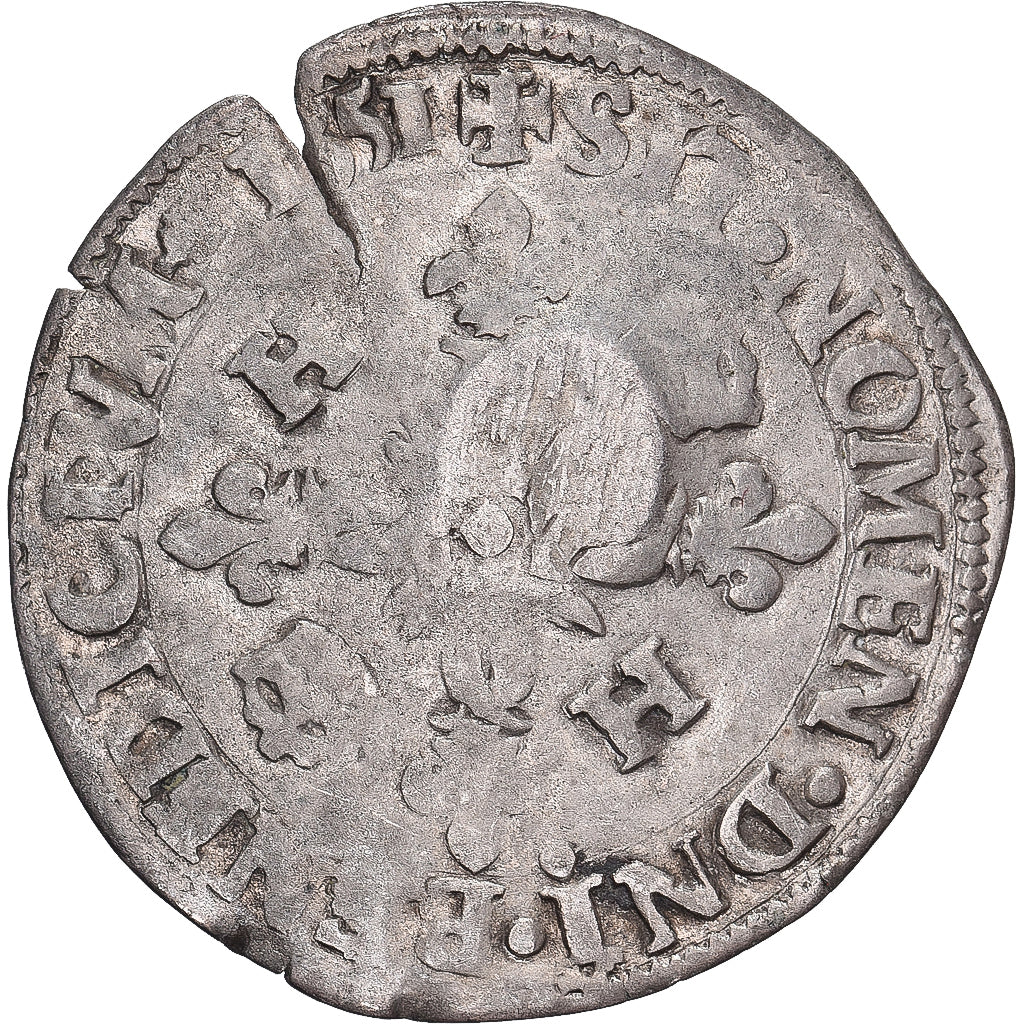 Francia, Louis XIII, Quinzain (Douzain contremarqué), 1551, Vellón, BC
