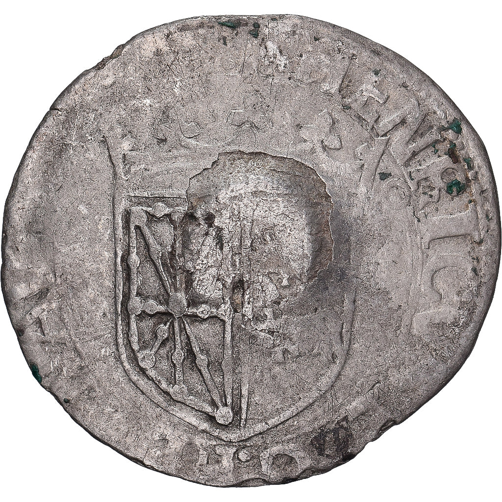 France, Louis XIII, Quinzain (Douzain contremarqué), Billon, B+, Gadoury:21