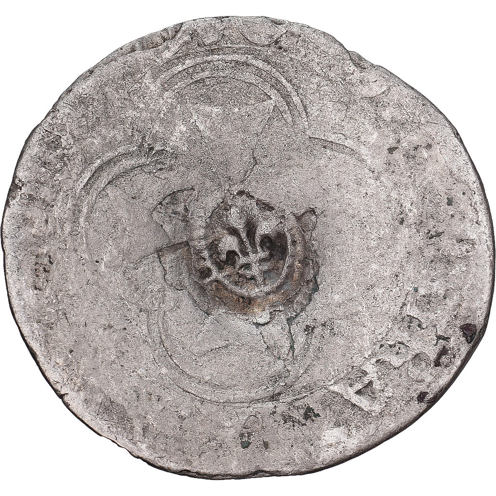 France, Louis XIII, Quinzain (Douzain contremarqué), Billon, B+, Gadoury:21