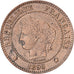 França, 2 Centimes, Cérès, 1896, Paris, Bronze, MS(63), Gadoury:105