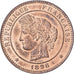 França, 10 Centimes, Cérès, 1898, Paris, Bronze, MS(63), Gadoury:265a