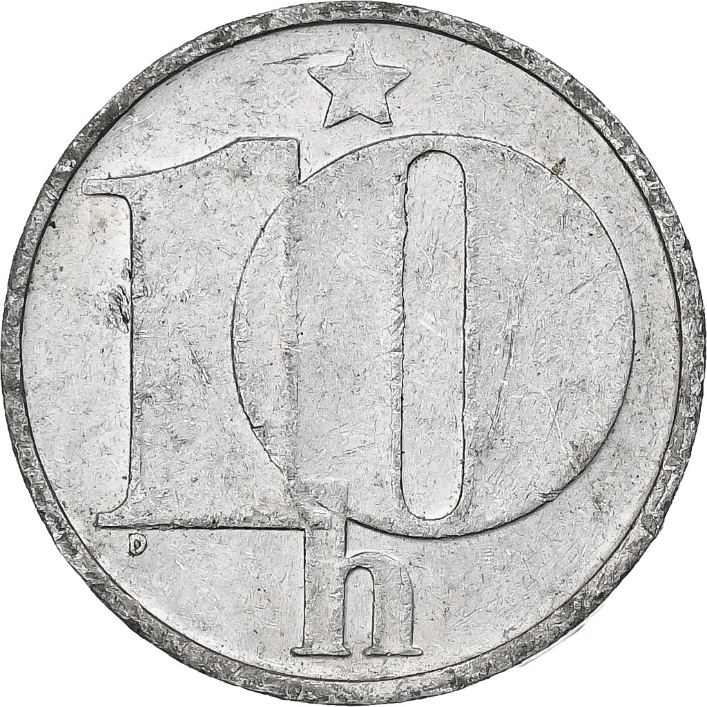 Tchécoslovaquie, 10 Haleru, 1974