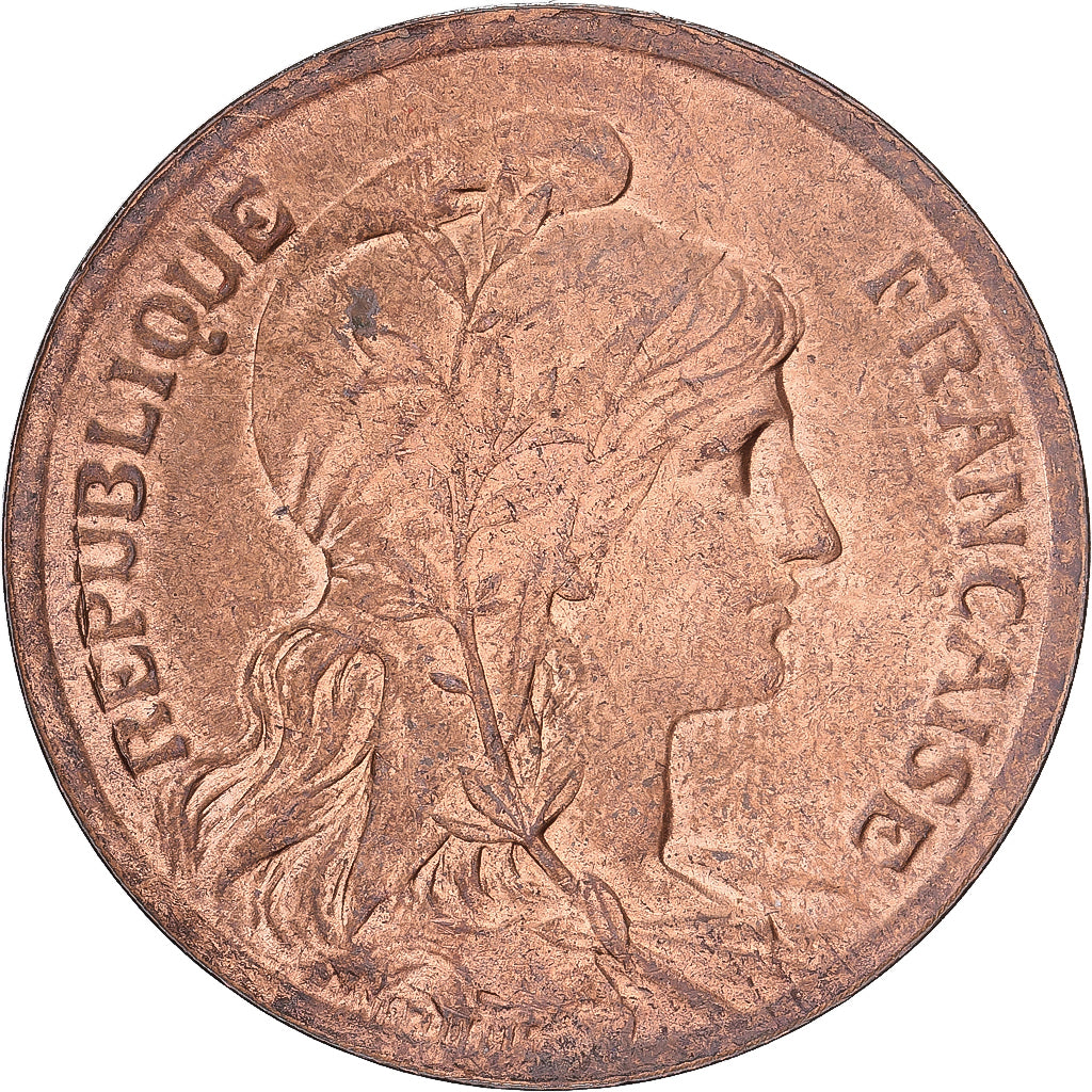 Francia, 10 Centimes, Dupuis, 1915, Paris, Bronzo, SPL, Gadoury:277