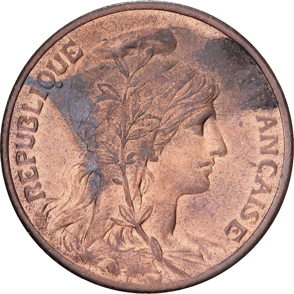 Francia, 10 Centimes, Dupuis, 1915, Paris, Bronzo, SPL, Gadoury:277