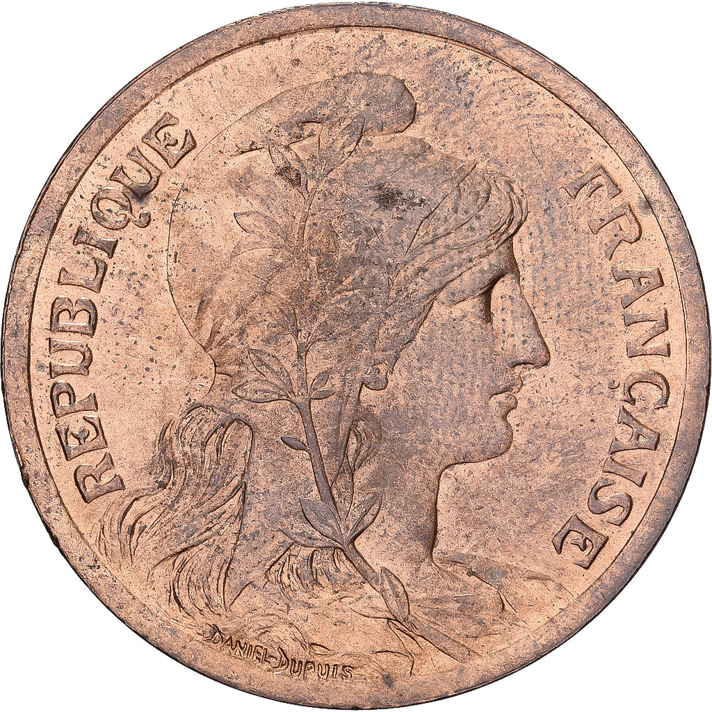 France, 10 Centimes, Dupuis, 1916, Madrid, Bronze, SUP+, Gadoury:277