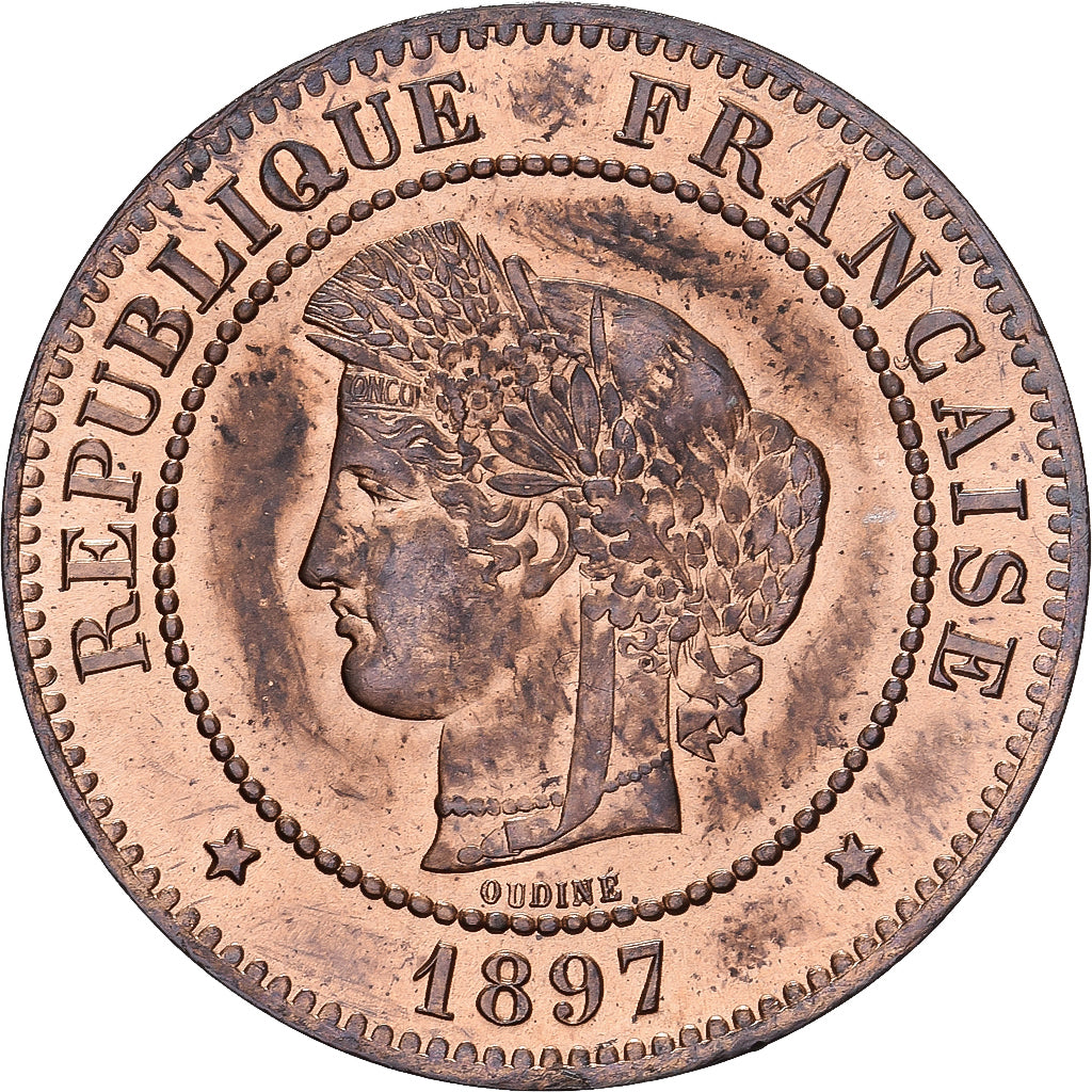 France, 5 Centimes, Cérès, 1897, Paris, Bronze, SPL, Gadoury:157a