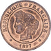 France, 5 Centimes, Cérès, 1897, Paris, Bronze, SPL, Gadoury:157a