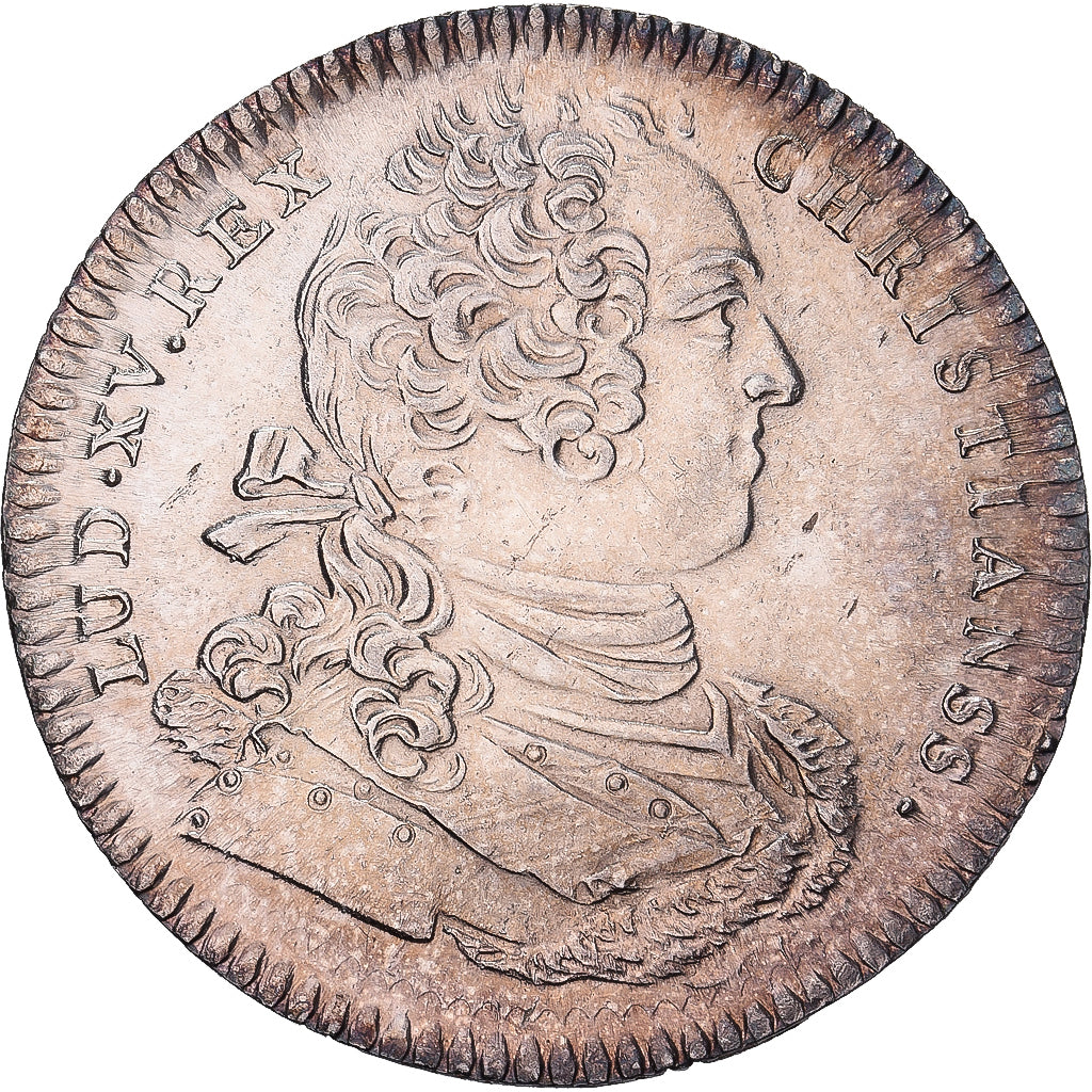 Francia, ficha, Louis XV, Ordinaire des Guerres, 1757, Argento, SPL