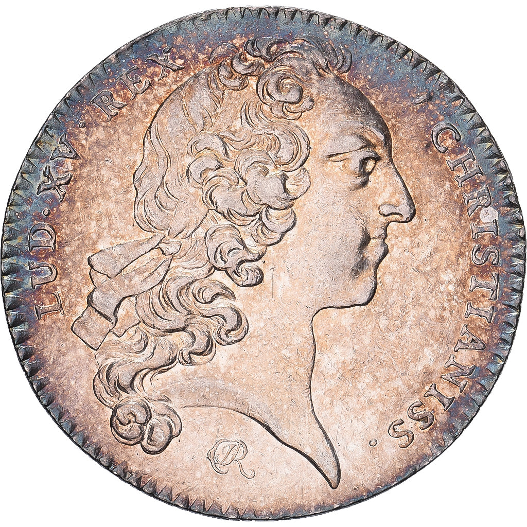 France, Token, Louis XV, Etats de Bretagne, 1744, Silver, MS(63)