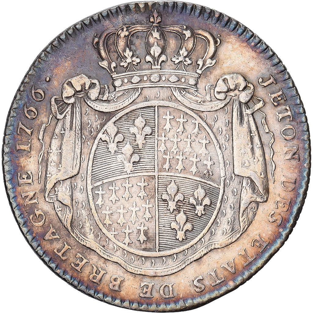 Frankreich, betaalpenning, Louis XV, Etats de Bretagne, 1766, Silber, UNZ