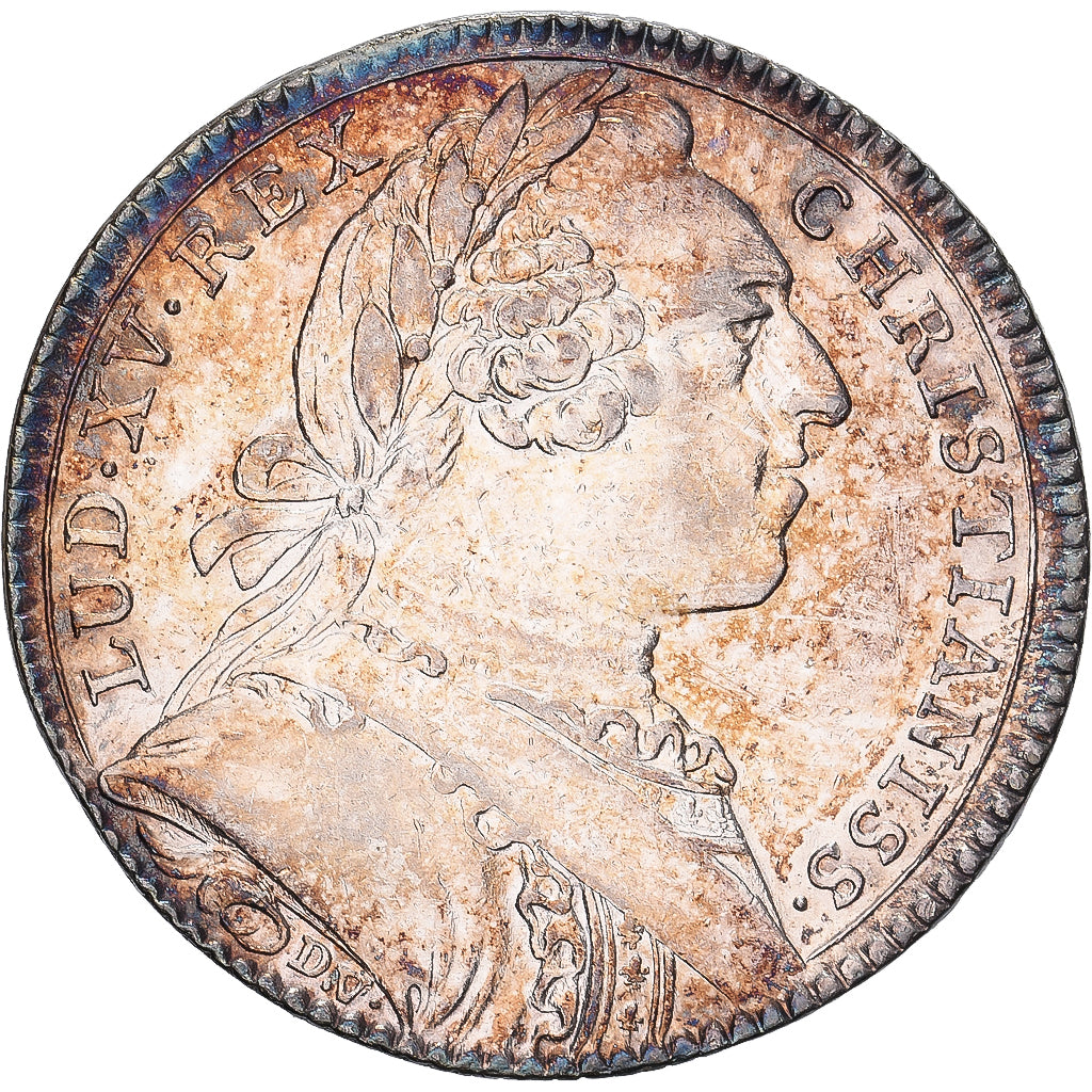 França, Token, Luís XV, Anjou, Noblesse, Ville d'Angers, Prata, MS(63)