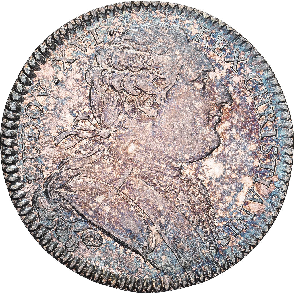 França, Token, Luís XVI, Etats de Bretagne, 1780, Prata, MS(63)