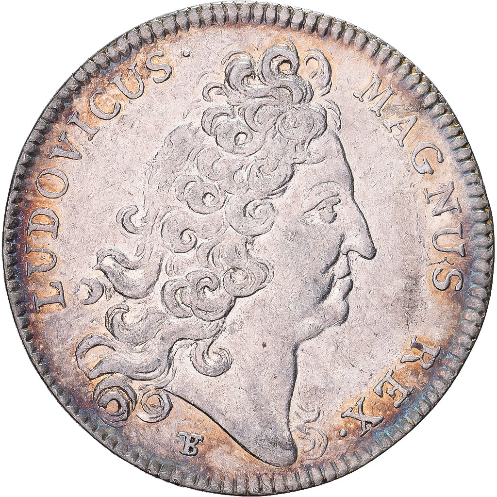 France, Jeton, Louis XIV, Trésor Royal, 1714, Argent, SUP