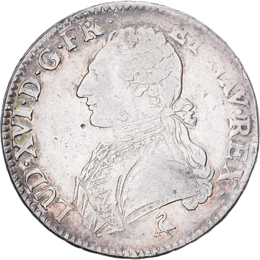 Francja, Louis XVI, Ecu aux branches d'olivier, 1785, Paris, Srebro, VF(30-35)