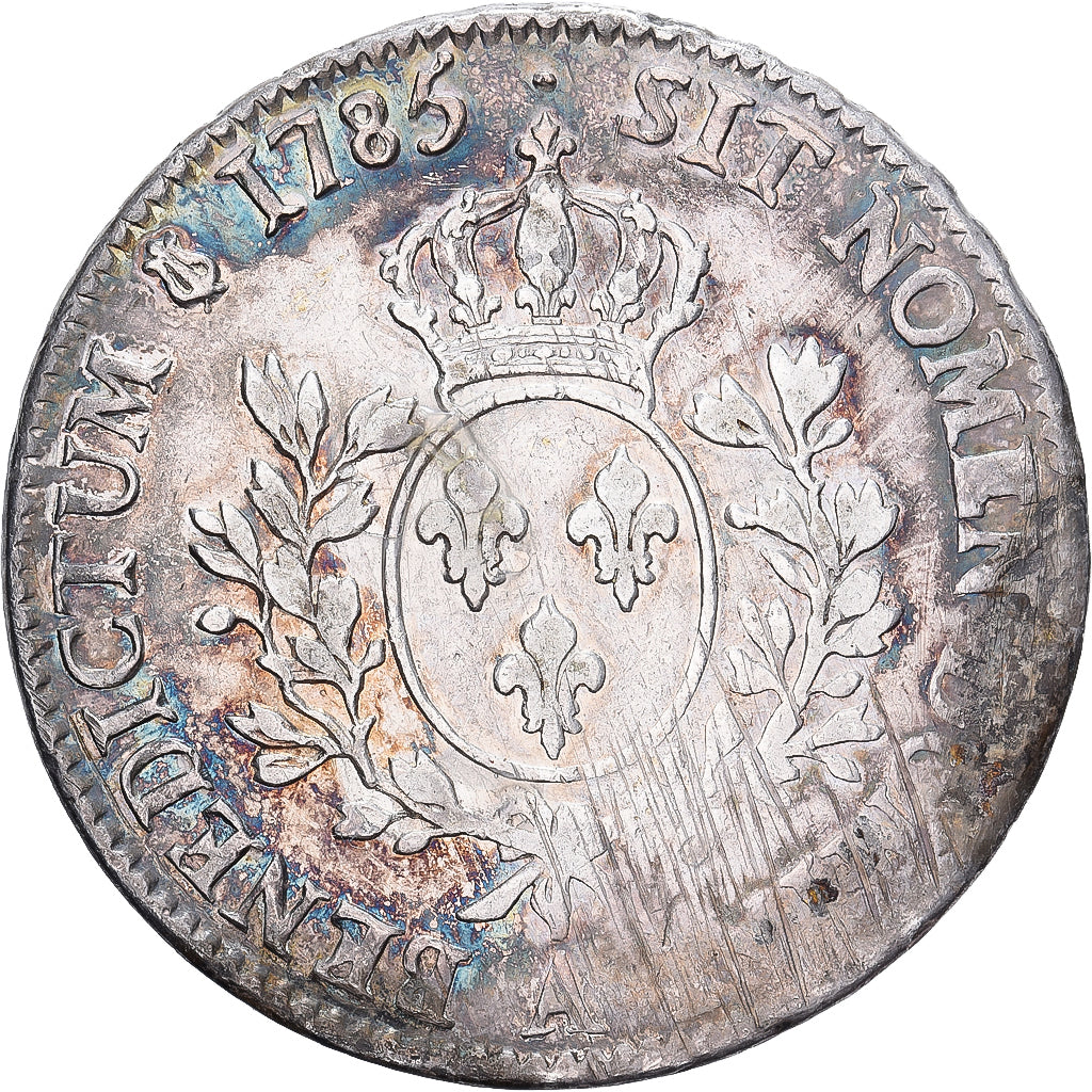 Francja, Louis XVI, Ecu aux branches d'olivier, 1785, Paris, Srebro, VF(30-35)