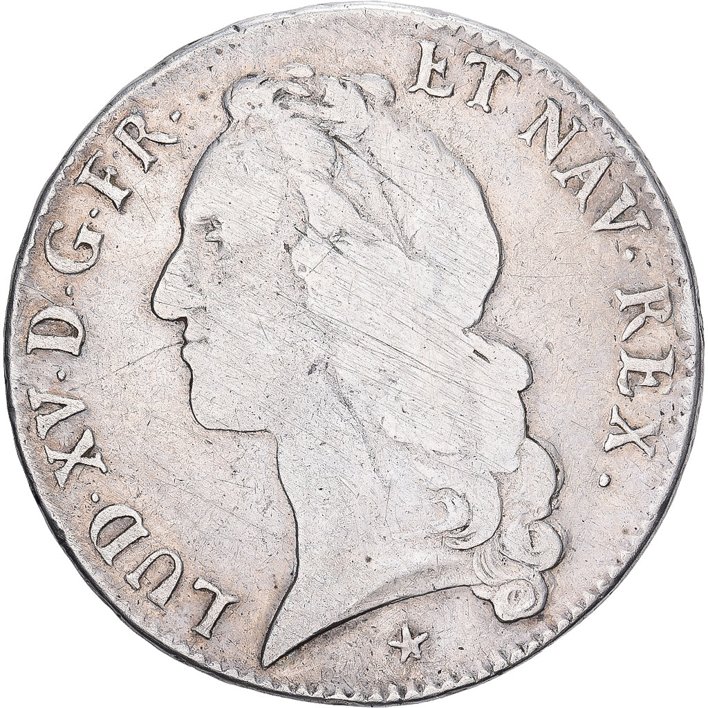 França, Louis XV, Écu au bandeau, 1746, La Rochelle, Prata, VF(20-25)