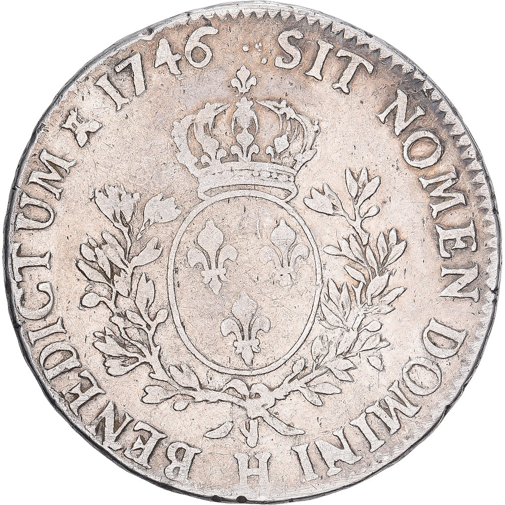 França, Louis XV, Écu au bandeau, 1746, La Rochelle, Prata, VF(20-25)