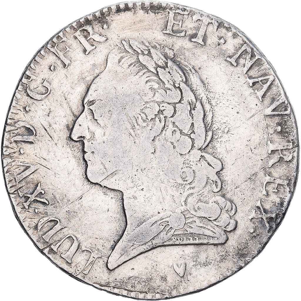 Frankreich, Louis XV, Écu à la vieille tête, 1774, Aix-en-Provence, Silber