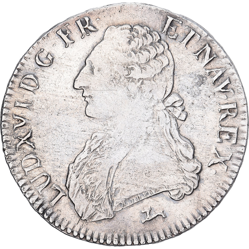 Francia, Louis XVI, Ecu aux branches d'olivier, 1784, Orléans, Argento, MB+